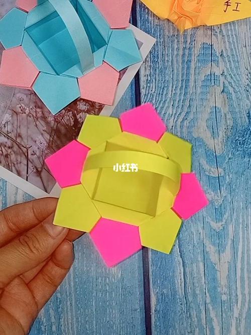 超好看的小花篮_花篮_折纸_教程_手工制作_折纸手工教程_兴趣爱好