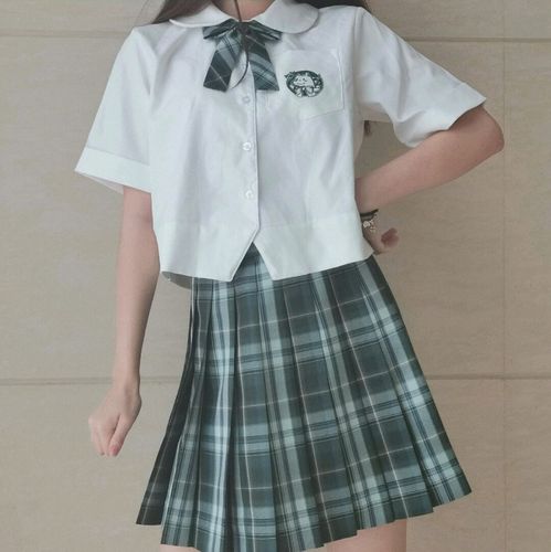 白菜jk制服安利_t恤_裙子_搭配_领结_衬衫_我的jk日常