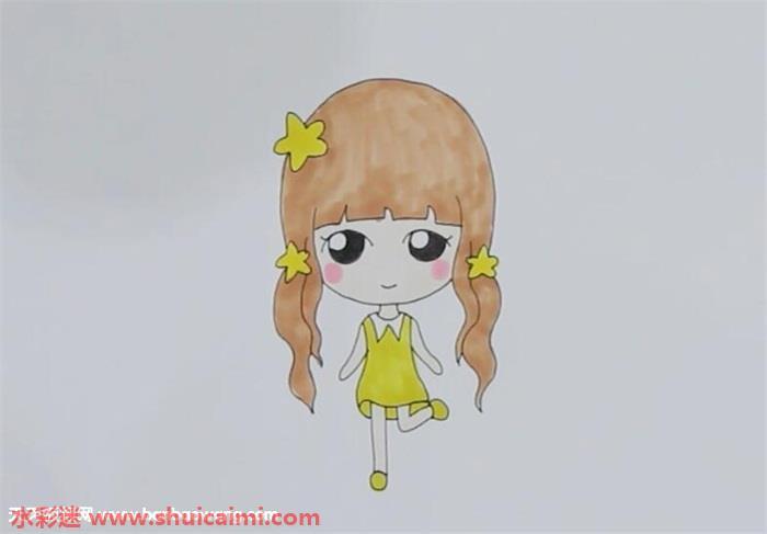 马尾女孩简笔画怎么画马尾女孩简笔画的详细步骤教程