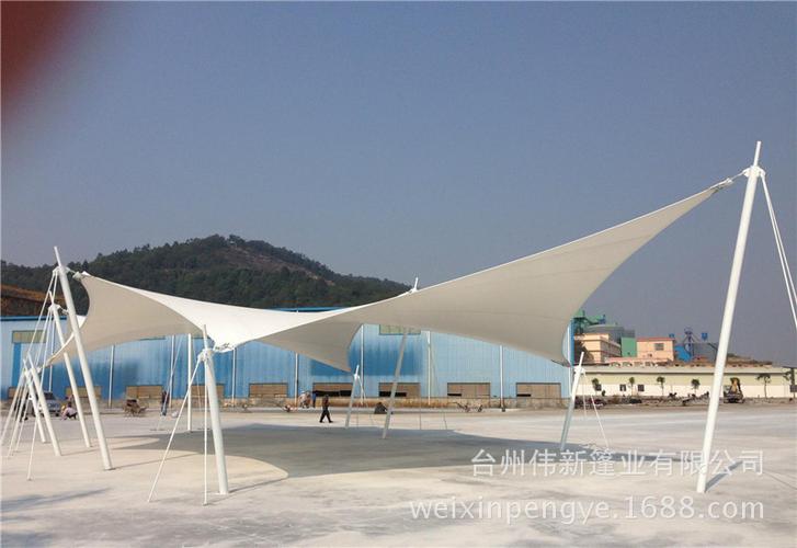 专业生产广场景观棚膜结构 闹市休息区 卖场膜结构棚