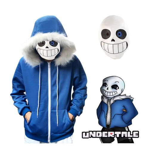 万圣节服装cosplay undertale传说之下sans骷髅cos服卫衣面具批发