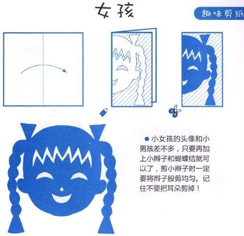 对折剪纸  小编点评 蝴蝶的画法对折剪纸三-蔬菜篇对折剪纸图案及画法