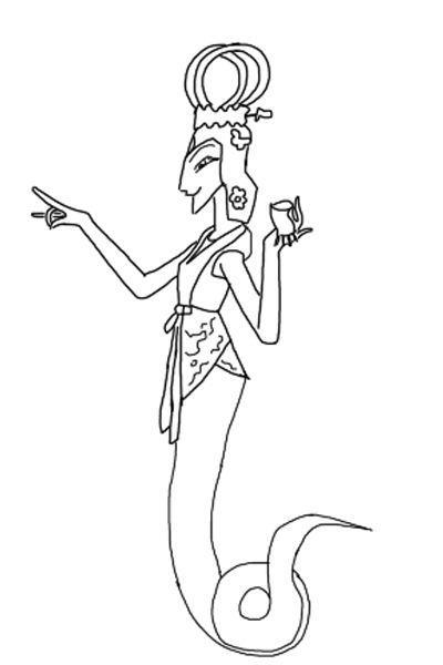 蝎子精和蛇精简笔画