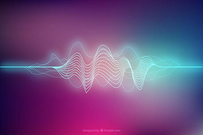 矢量抽象语音声波素材-迷你部落-图片素材,背景,人物