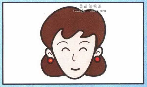 妈妈的简笔画有颜色