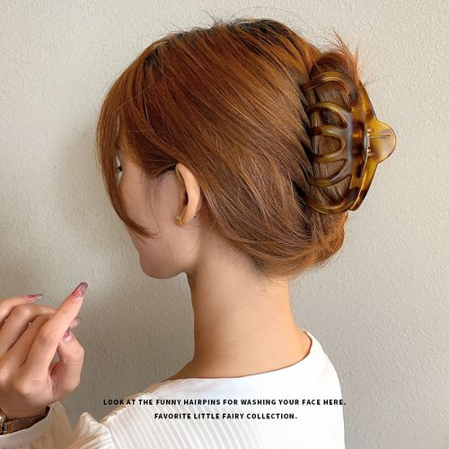 大全 韩国ins简约发夹女大号发抓洗澡后脑勺盘发抓夹头发夹子发卡头饰