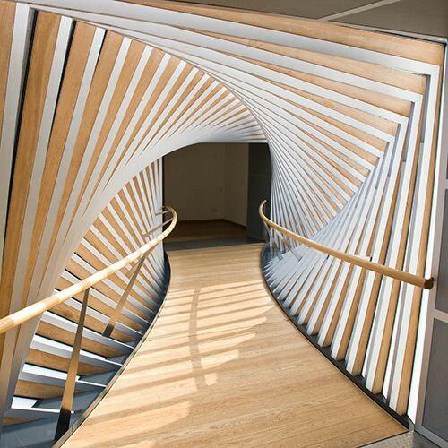 公共空间走廊设计,建筑结构天然采光,光与影的魔术