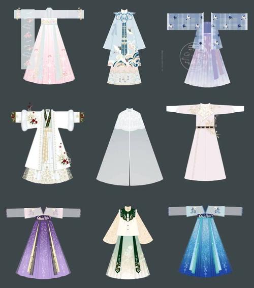 汉服【款式图&结构纸样】合集!(附汉服通用词汇百科)