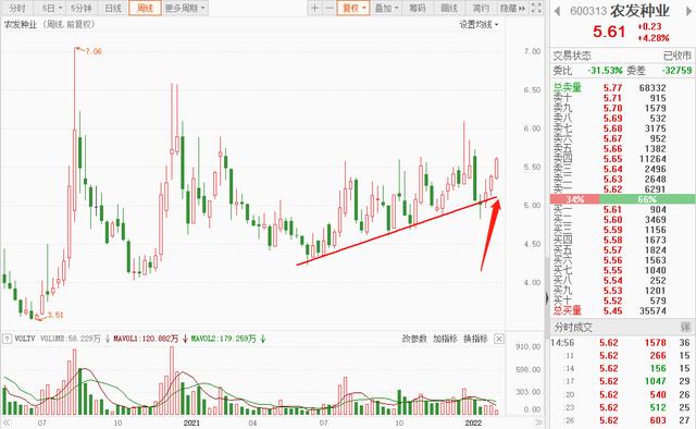 农发种业股票最新行情分析