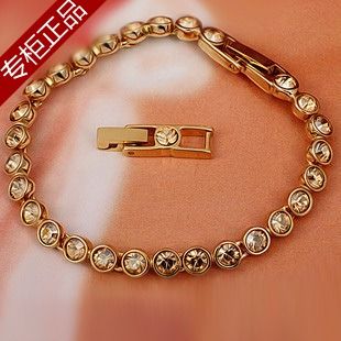 施华洛世奇专柜正品代购金色圆珠镶嵌手链golden992889附证书联保