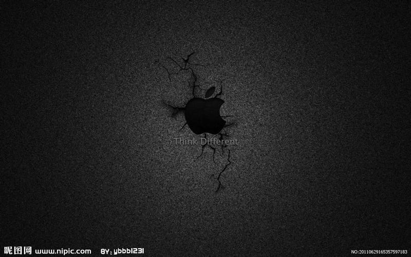 黑色苹果壁纸图片