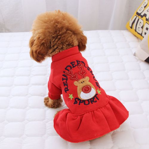 一折泰迪狗狗衣服秋冬 公主 加厚