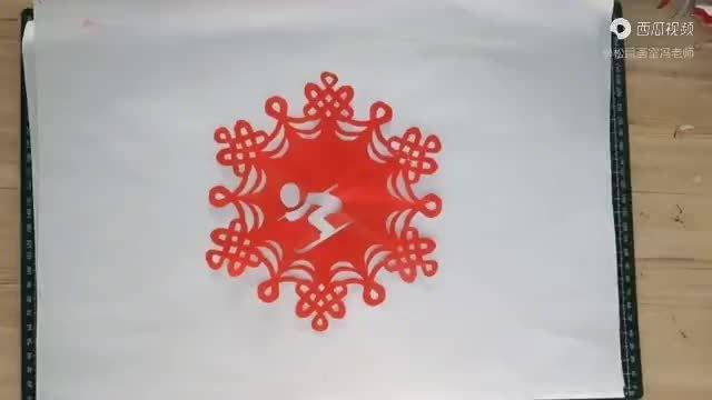 北京2022年冬奥会中国结雪花加滑雪健将支持冬奥中国加油
