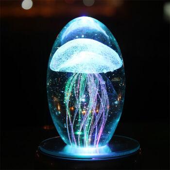 绿色水母 水晶灯座(电子款)