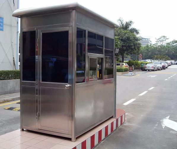 公园等地,该岗亭采用海螺塑钢或实德塑钢来制作,成品后的塑钢岗亭外形