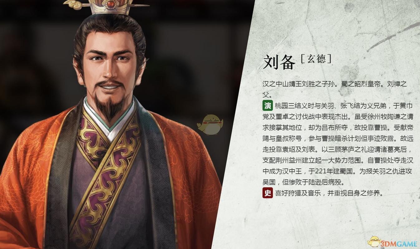 三国志14刘备背景故事介绍