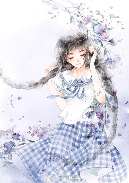 插画 拟水彩 小清新 头像壁纸封面图收藏 其余用途找画手@清茗