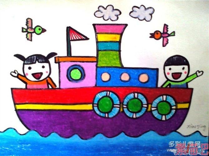 轮船儿童画