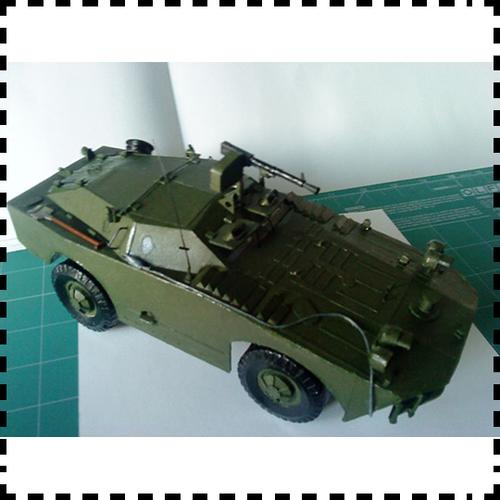 diy 手工 军事战车 军车模型 25 : 1 纸模型 两栖装甲