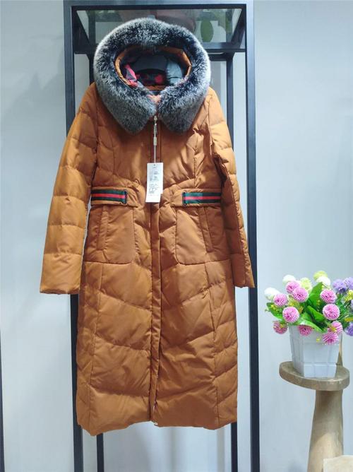 2018冬季罗曼艾莉韩版休闲貉子毛领羽绒服品牌女装专柜正品走份