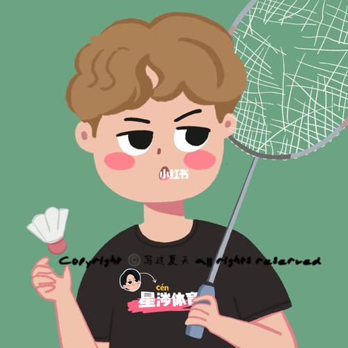 procreate |卡通q版羽毛球主题微信头像插画_插画_procreate_头像