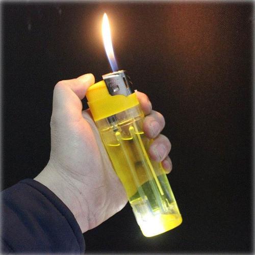 广告打火机带灯可充气包邮超大号明火塑料大号一次性大型电子定制