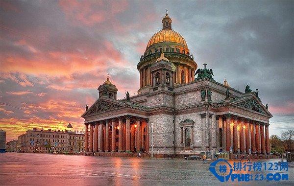 俄罗斯十大教堂top2:伊萨基辅大教堂,圣彼得堡