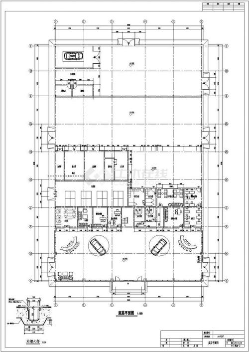 六安某门式刚架结构汽车4s店结构设计施工图