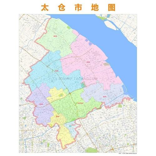 太仓学区划分图2021,太仓小学学区划分图 太仓市行政区划地图2021高清定制城市交通卫星影像办公会议室挂图