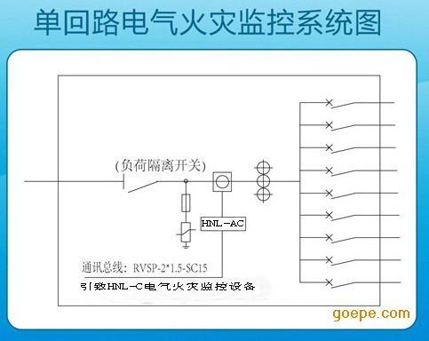 单回路智能电气火灾监控系统