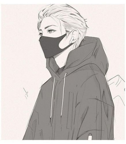 素材帅哥头像线稿一个比一个帅