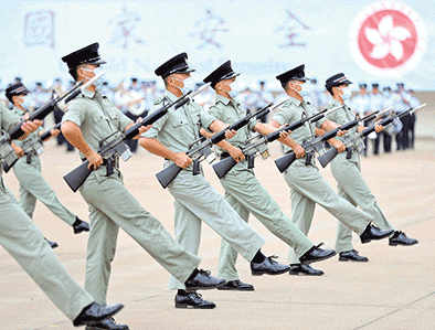 香港纪律部队"首秀"中式步操台前幕后的那些事儿