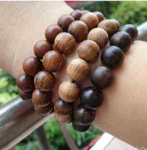 广西老铁木手串铁力木手链铁梨木佛珠拆房老枧木料(10mm18颗)