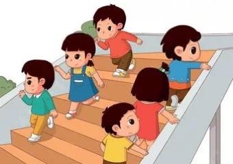 其它 未来星幼儿园安全第一课  上下楼梯靠右行 相互谦让,不推不挤