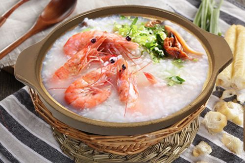 砂锅虾粥