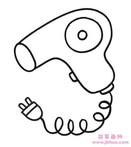 吹风机的简笔画