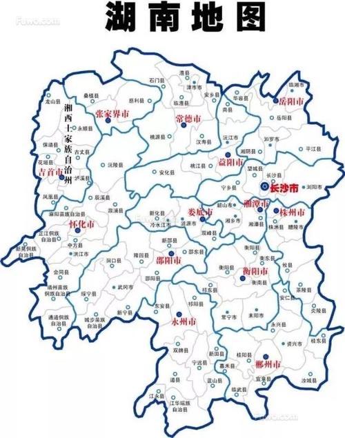 湖南省地图