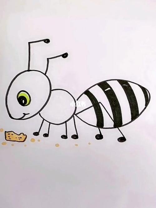 数字5教宝宝画小蚂蚁_简笔画_教程_简笔画教程_文化