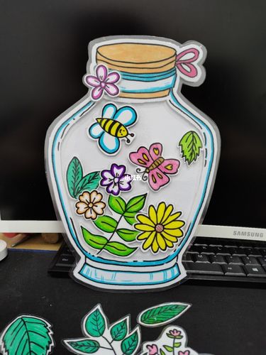 瓶子里的春天_春天去哪玩_幼儿园_幼儿园手工_兴趣爱好_手工