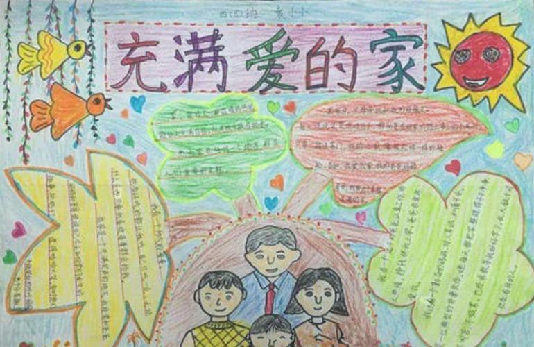我爱我家手抄报内容