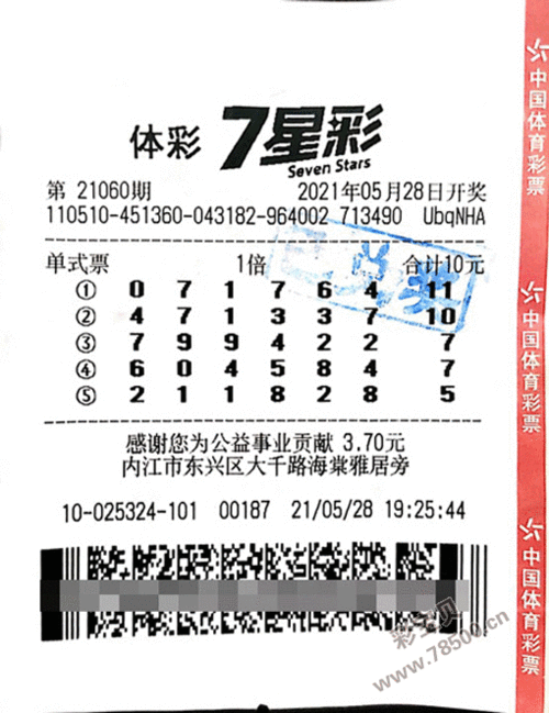 彩宝贝 体彩七星彩 七星彩中奖故事 > 正文 5月28日,7星彩第21060期