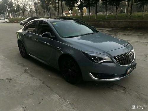 别克君威贴膜水泥灰