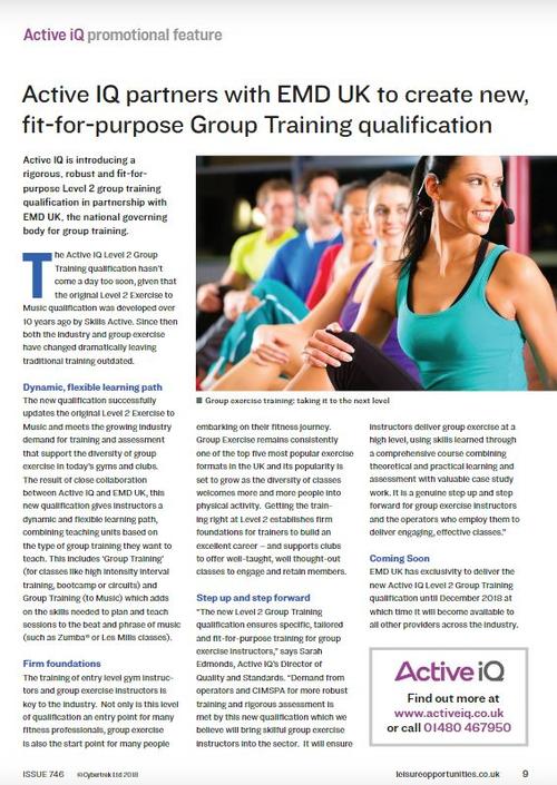 press and media | national governing body for group exercise