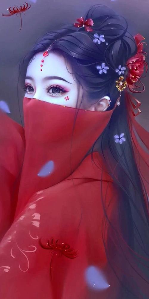 细腻精致的绘画,美轮美奂,虽只是头像却已倾国倾城