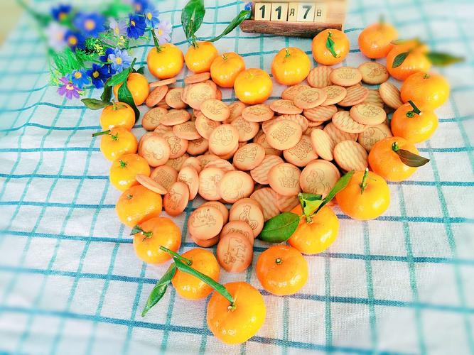 爱心橘子饼干.