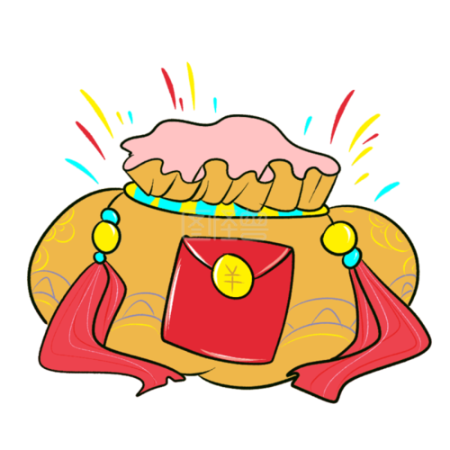 图怪兽原创元素卡通简笔福包元素