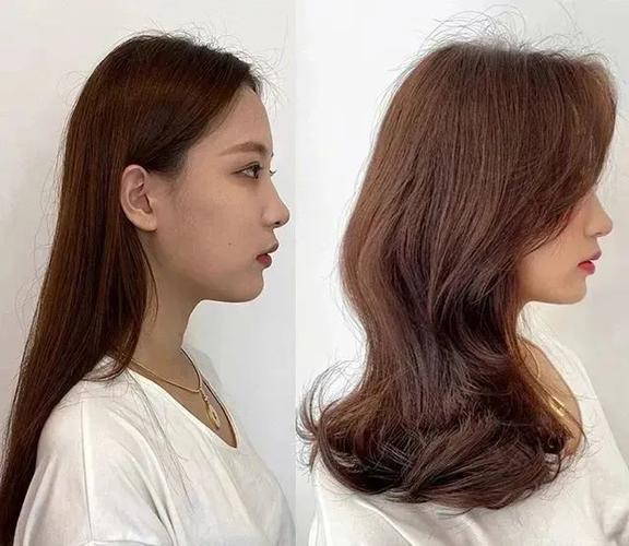 从侧面看还能增加五官立体度,也有修饰高额头,高颧骨的功效～ 发型师