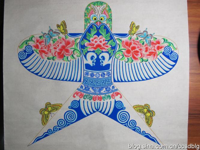 我绘制的曹雪芹扎燕风筝图谱二帧