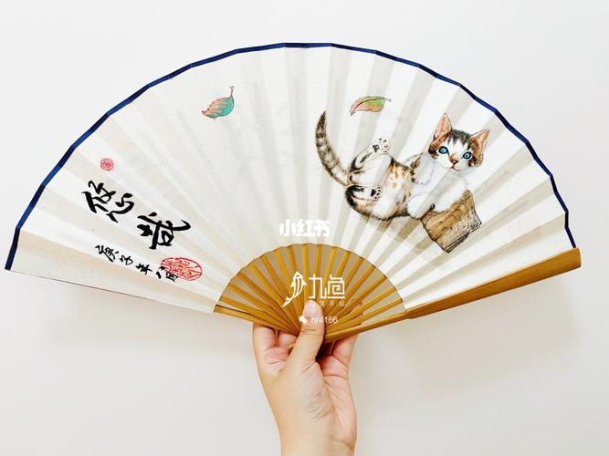 手绘 折扇_手绘_扇子_团扇_疫情_临摹_手绘团扇_文化