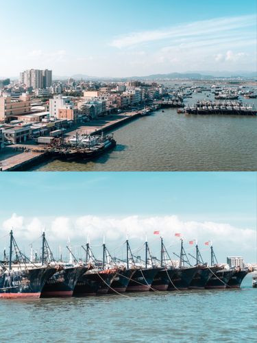 茂名拍照| 电白博贺渔港 北山海 小众看海地_博贺湾大桥_拍照_相机